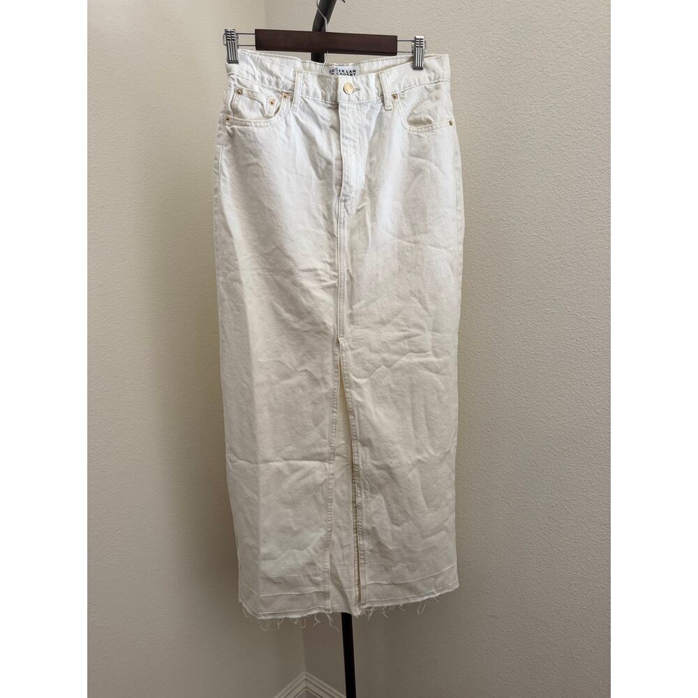 New Derek Lam 10 Crosby denim long skirt sz 27 - Picture 2 of 5